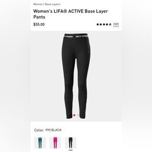 Helly Hansen Women's LIFA® ACTIVE Base Layer Pants - S